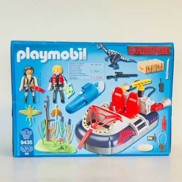 Playmobil - Dino Hovercraft with Underwater Motor #9435 New in Box - Picture 14 of 15